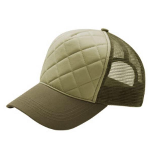 FASHION QUILTED TRUCKER CAP