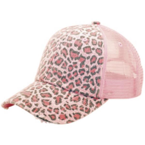 LOW PROFILE SOFT STR CANVAS LEOPARD PRINT CAP