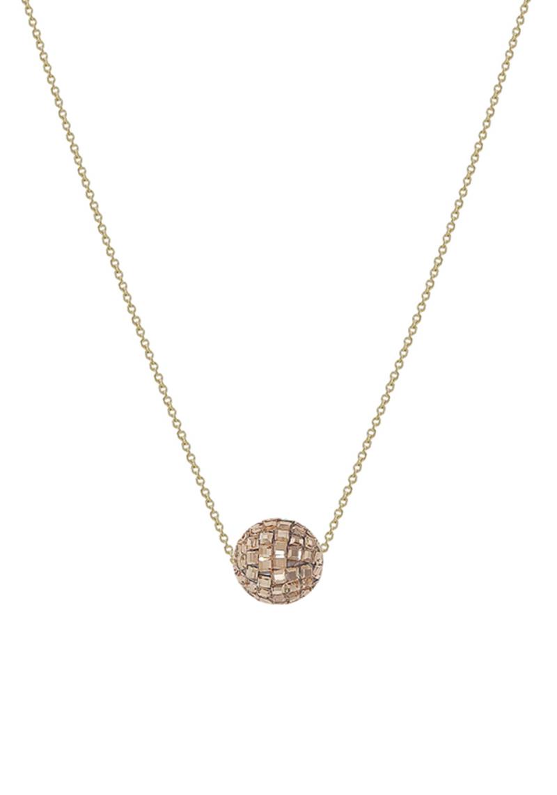 DISCO BALL ACCENT CHAIN NECKLACE
