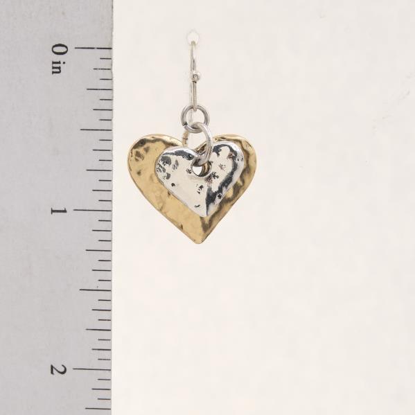 RODEO WESTERN RUSTIC WESTERN HEART EARRING