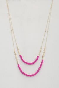 BEADED LAYERED NECKLACE