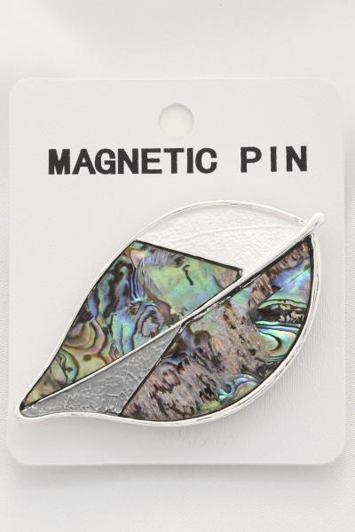 ABALONE LEAF MAGNETIC PIN