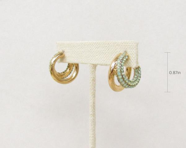 DOUBLE CIRCLE METAL EARRING