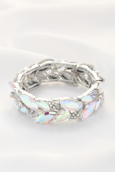 MARQUISE CRYSTAL METAL BRACELET