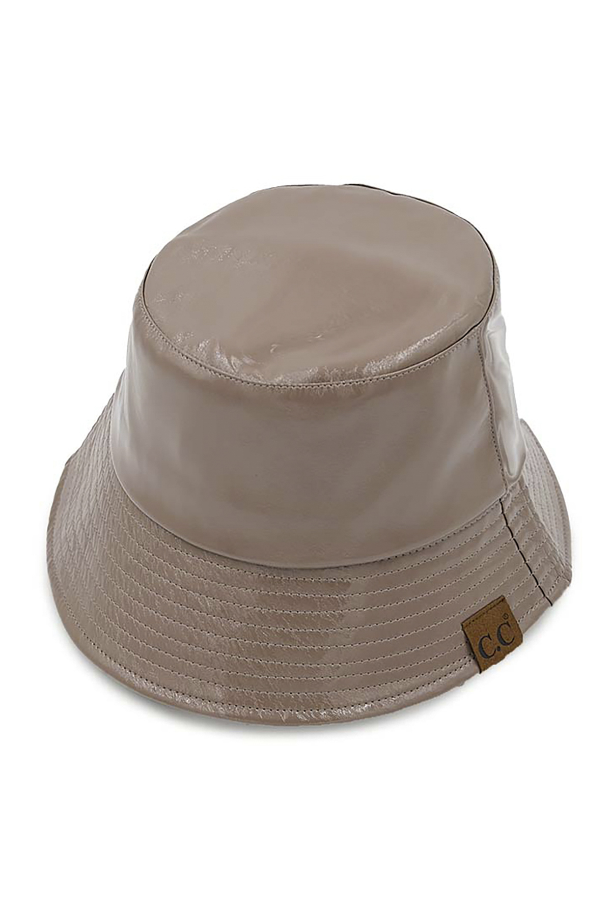 CC VEGAN LEATHER BUCKET HAT