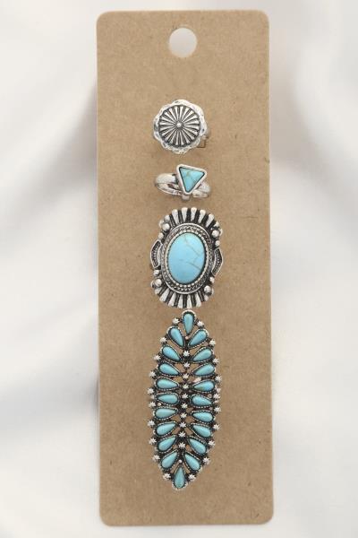 WESTERN ASSORTED RING SET