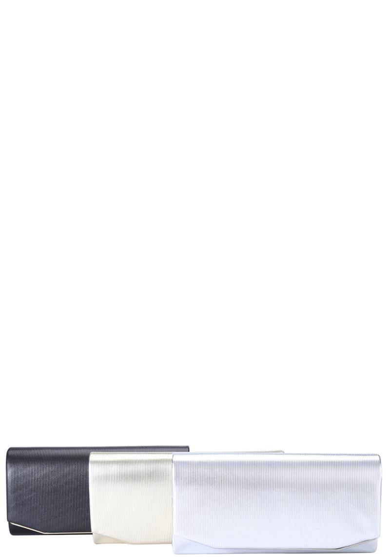 PLAIN TEXTURE CLUTCH BAG