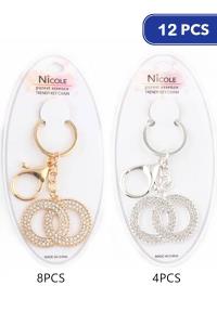 FASHION RHINESTONE KEYCHAIN (12 UNITS)