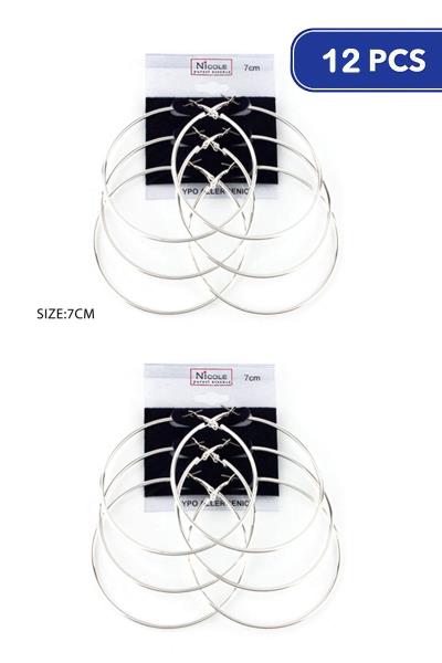 HOOP EARRINGS (12 UNITS)