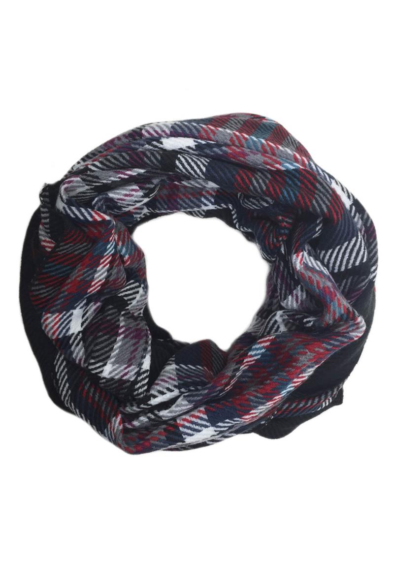 PLAID INFINITY SCARF