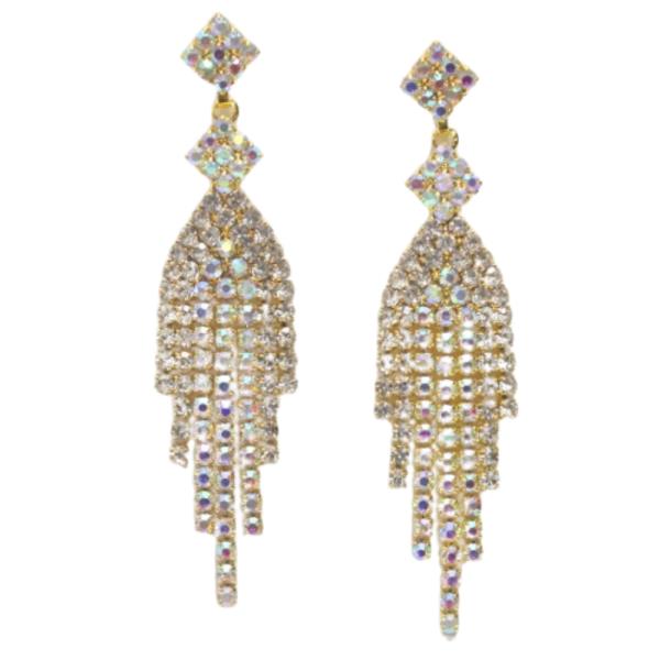 RHINESTONE DANGLE EARRING