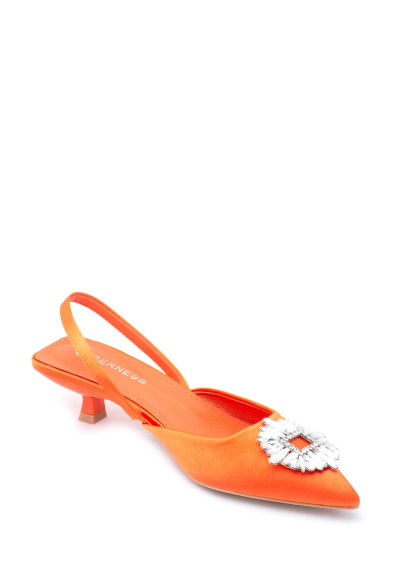 CRYSTAL SLING BACK POINTY TOE HEEL 12 PAIRS