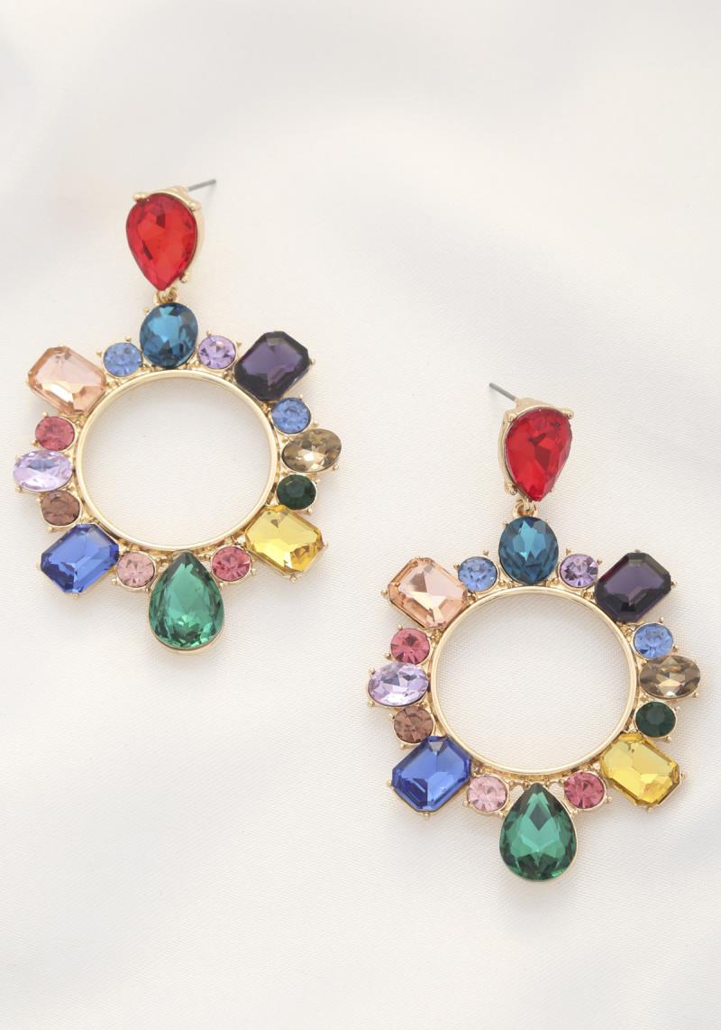 CRYSTAL DANGLE EARRING