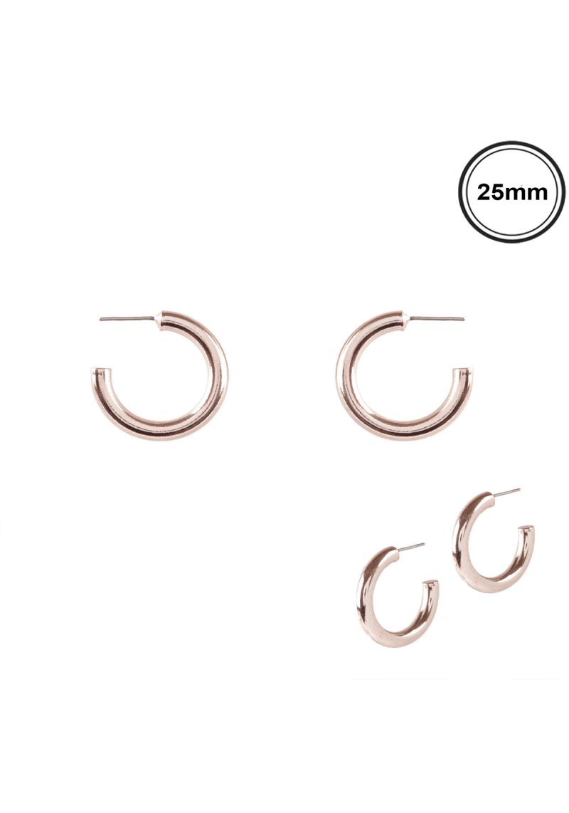 METAL ALUMINUM COATING HOOP EARRING