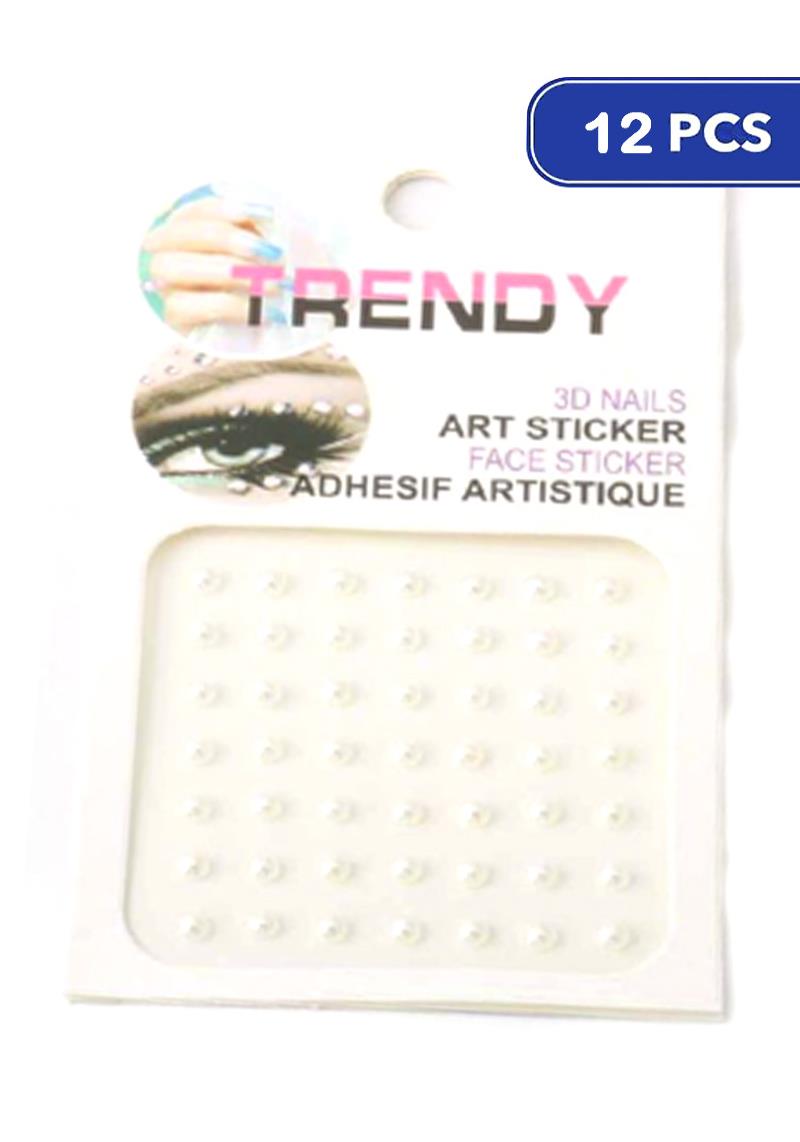 BODY GEM FACE ART ADHESIF ARTISTIQUE STICKER (12 UNITS)