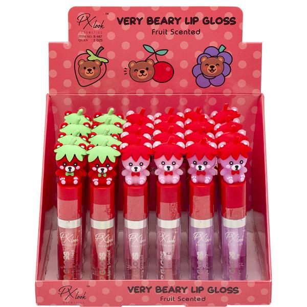 PX LOOK VERY BEARY FRUIT SCENTED LIP GLOSS (24 UNITS)