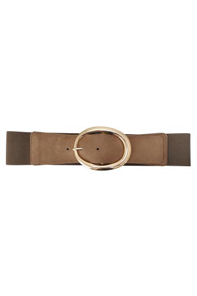 METAL OVAL ELASTIC BUCKLE BELT