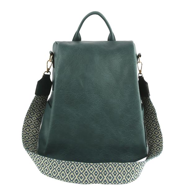 PLAIN SHAPE BACKPACK WITH GUITAR STRAP