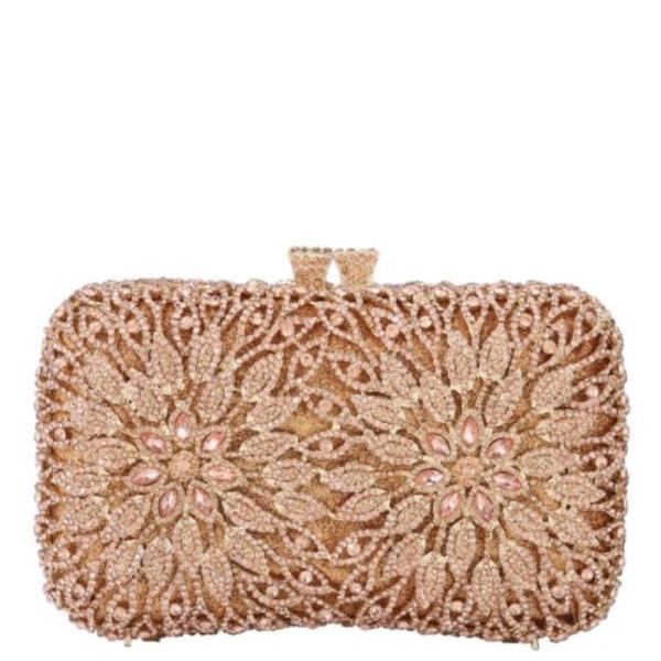 ORANTE RHINESTONE MINAUDIERE CLUTCH BAG