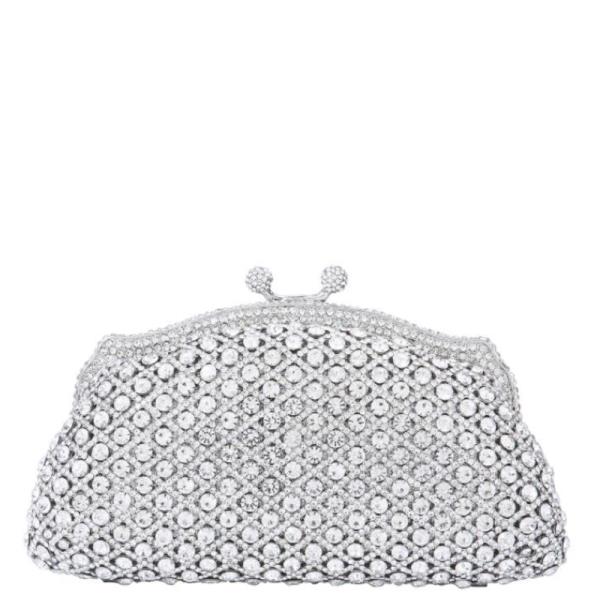 ORNATE RHINESTONE MINAUDIERE CLUTCH BAG