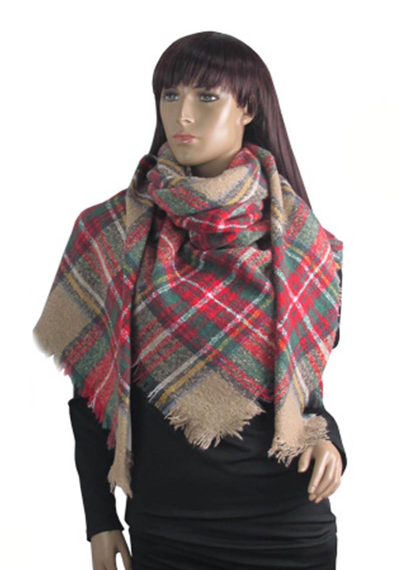 BLANKET PLAID SCARF