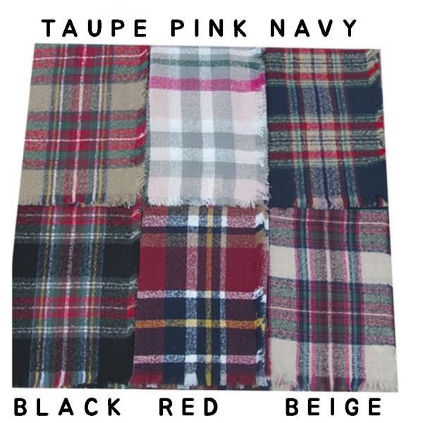 BLANKET PLAID SCARF