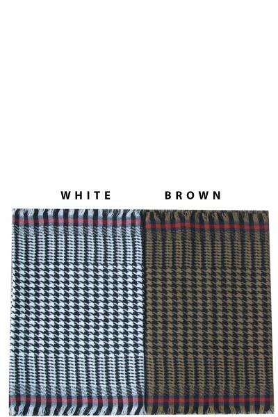 FASHION HOUNDSTOOTH  SCARF