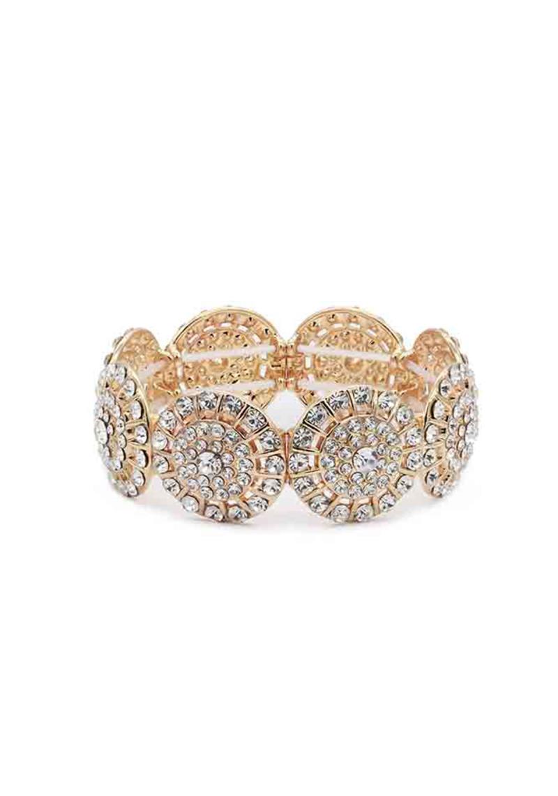 RUND CRYSTAL METAL BRACELET