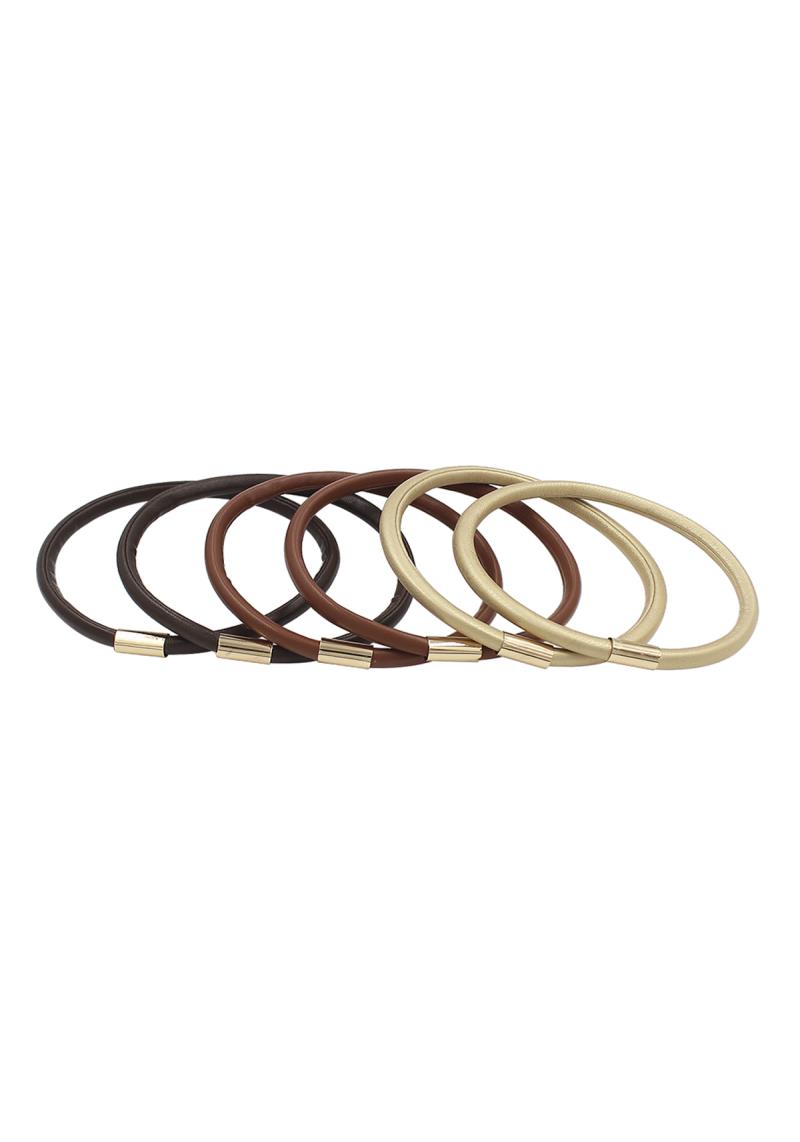 PU LEATHER BRACELET SET