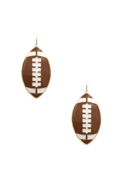 FOOTBALL DANGLE EARRING