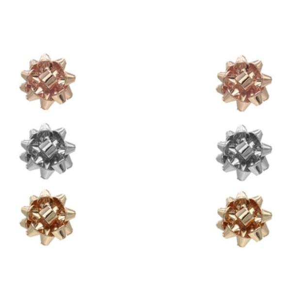 GIFT BOW STUD EARRING SET