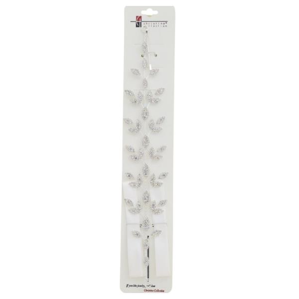 RHINESTONE LEAF HEADBAND WITH PIN
