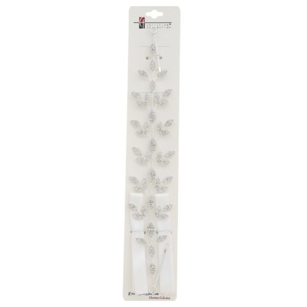 RHINESTONE LEAF HEADBAND WITH PIN
