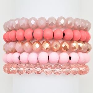 BEADED ASSORTED BRACELET SET