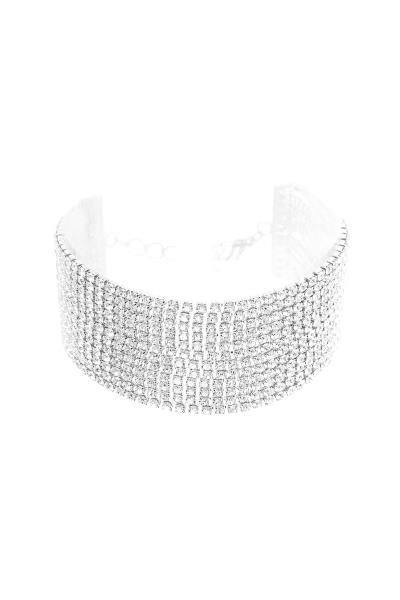 RHINESTONE 12 LINES DRAPE BRACELET