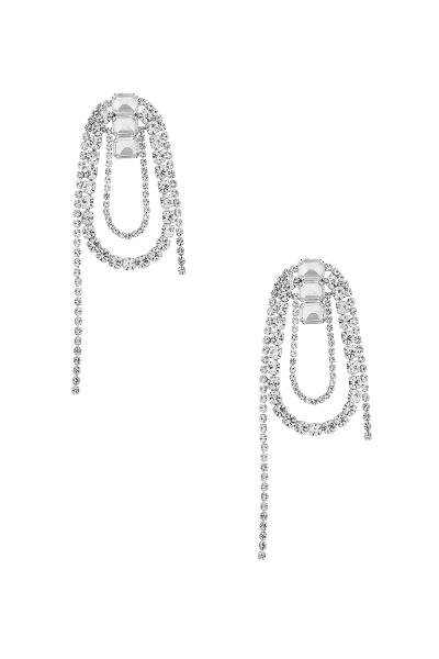 RHINESTONE WRAPPED ROPE EARRING