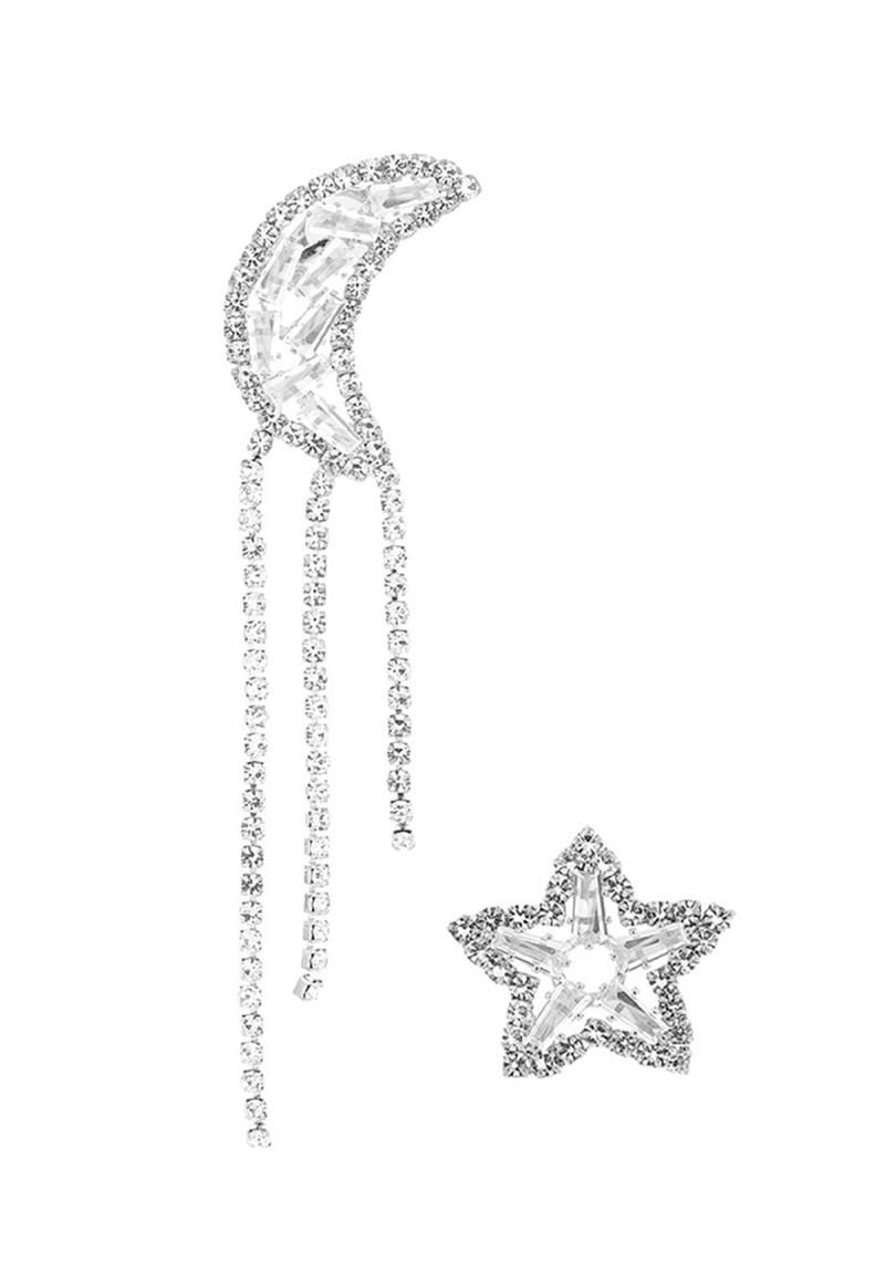 RHINESTONE CRYSTAL CELESTIAL TASSEL EARRING