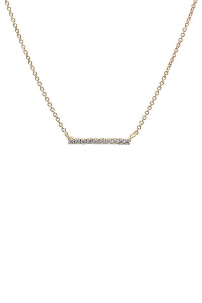 CRYSTAL HORIZONTAL BAR NECKLACE