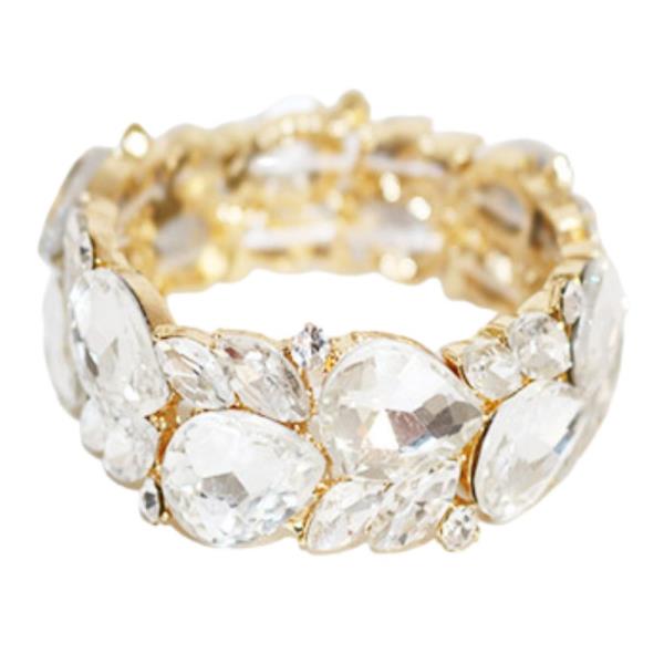 TEARDROP CRYSTAL STRETCH BRACELET