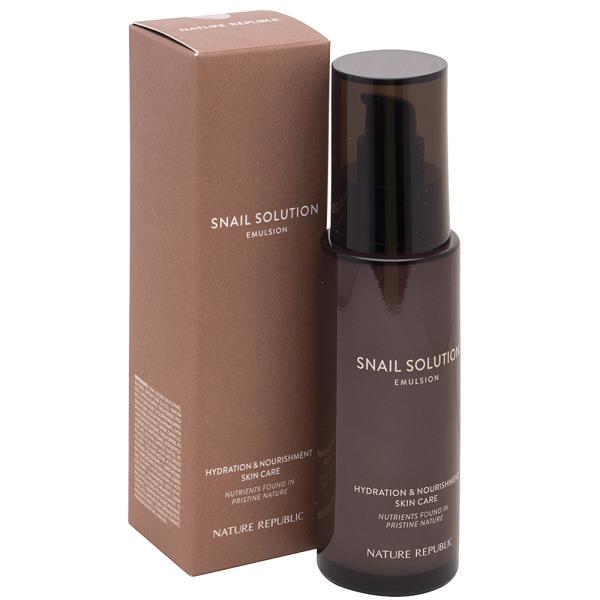 NATURE REPUBLIC IMPROVING SKIN COMPLEXION AND ELASTICITY SNAIL SOLUTION EMULSION