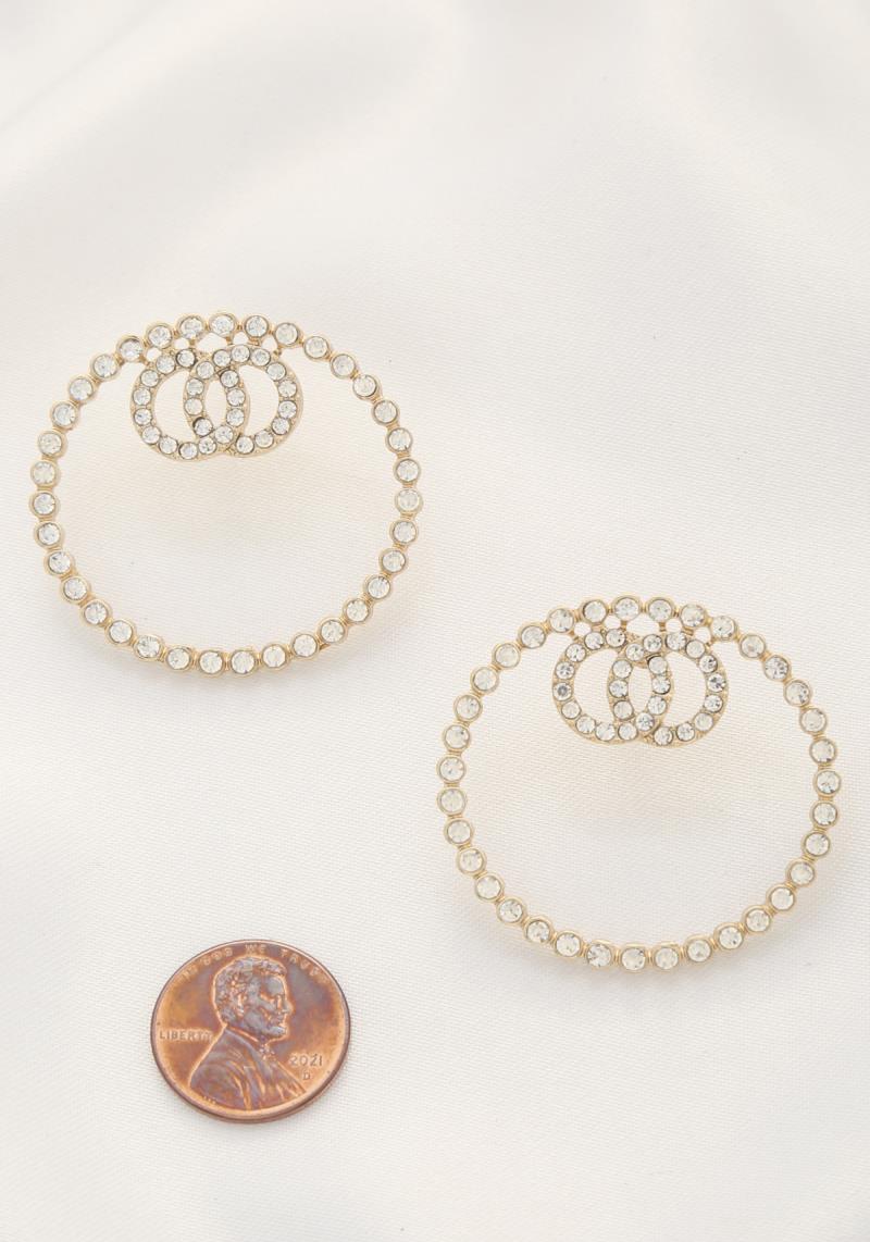 DOUBLE CIRCLE ROUND EARRING