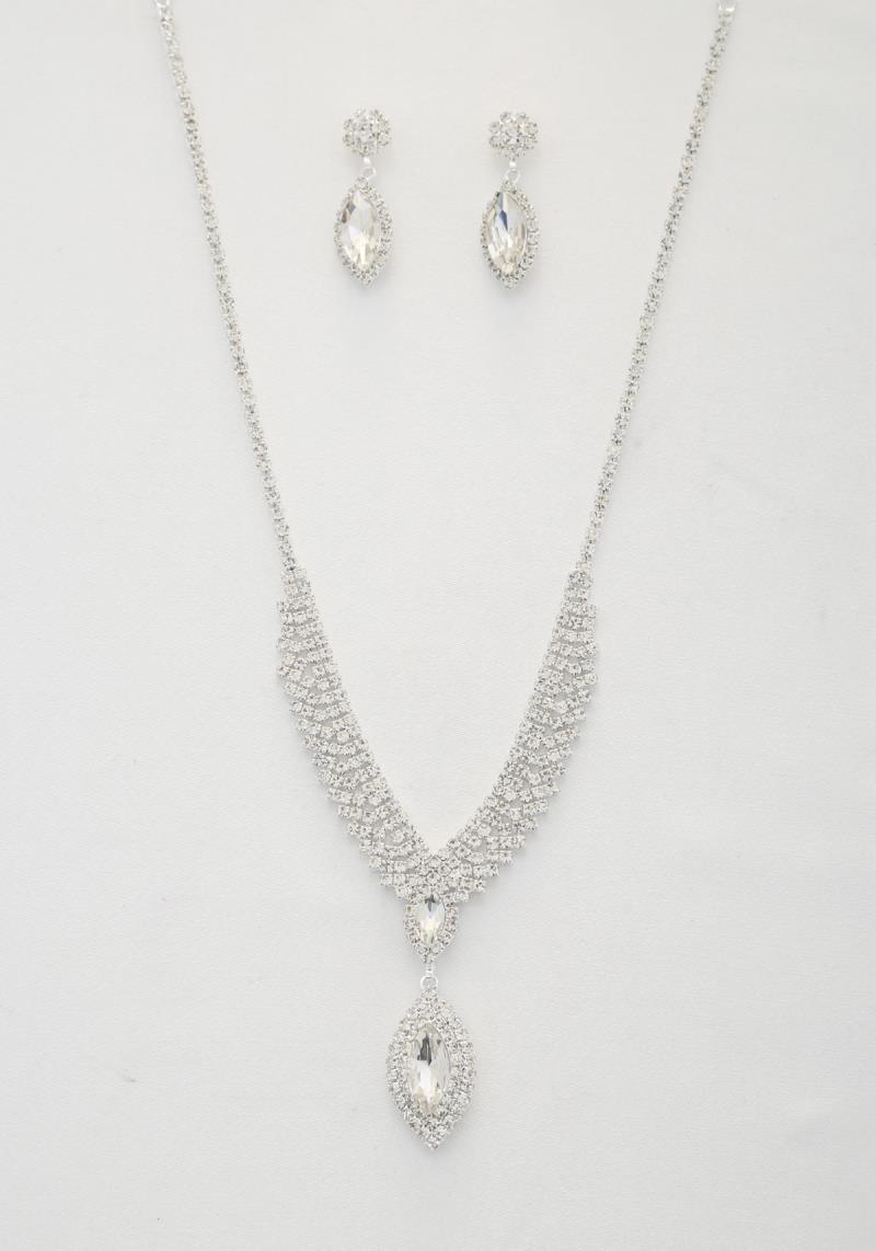 MARQUISE RHINESTONE NECKLACE