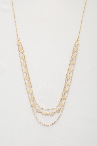 HEART LINK LAYERED NECKLACE