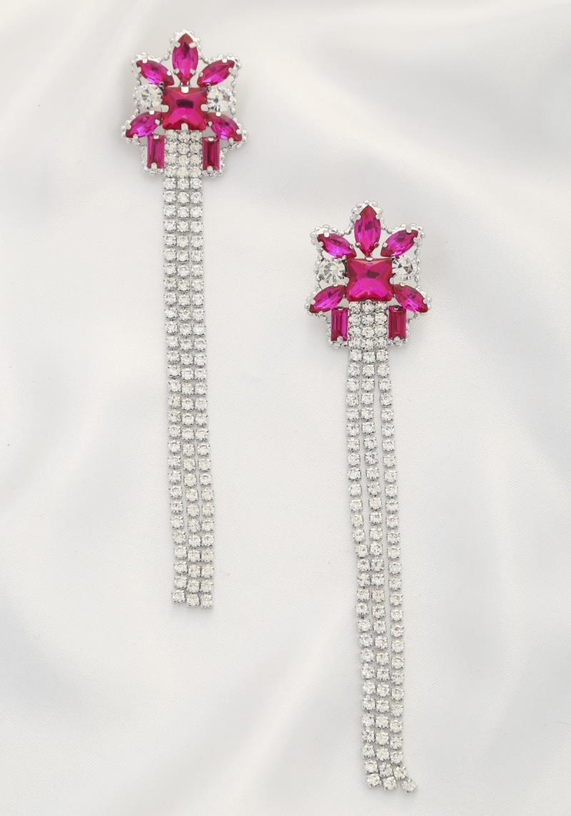 RHINESTONE DANGLE EARRING