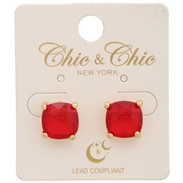 CRYSTAL STUD EARRING