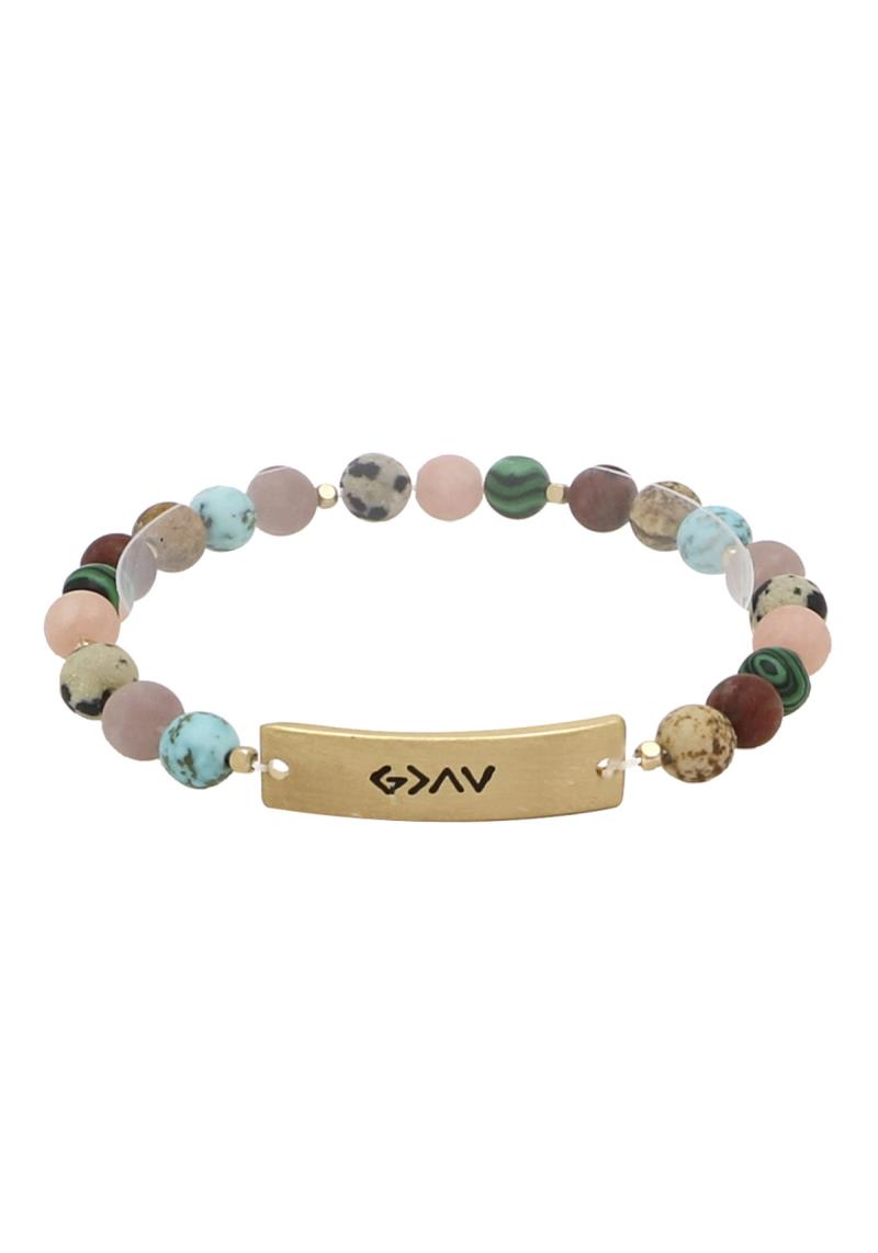 INSPIRATIONAL STONE BRACELET