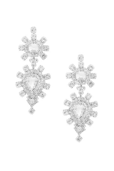 RHINESTONE TEARDROP DANGLE EARRING