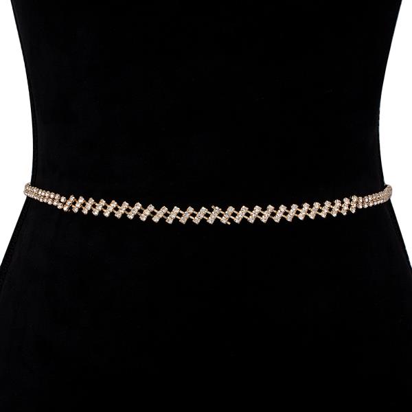 RHINESTONE FASHION HOOK BELT