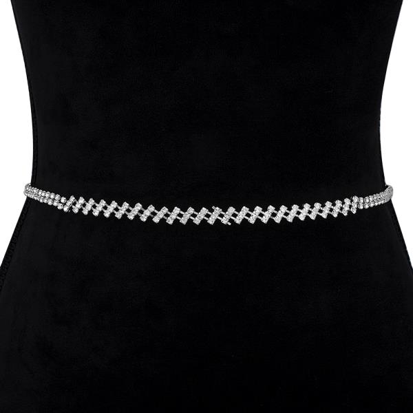 RHINESTONE FASHION HOOK BELT
