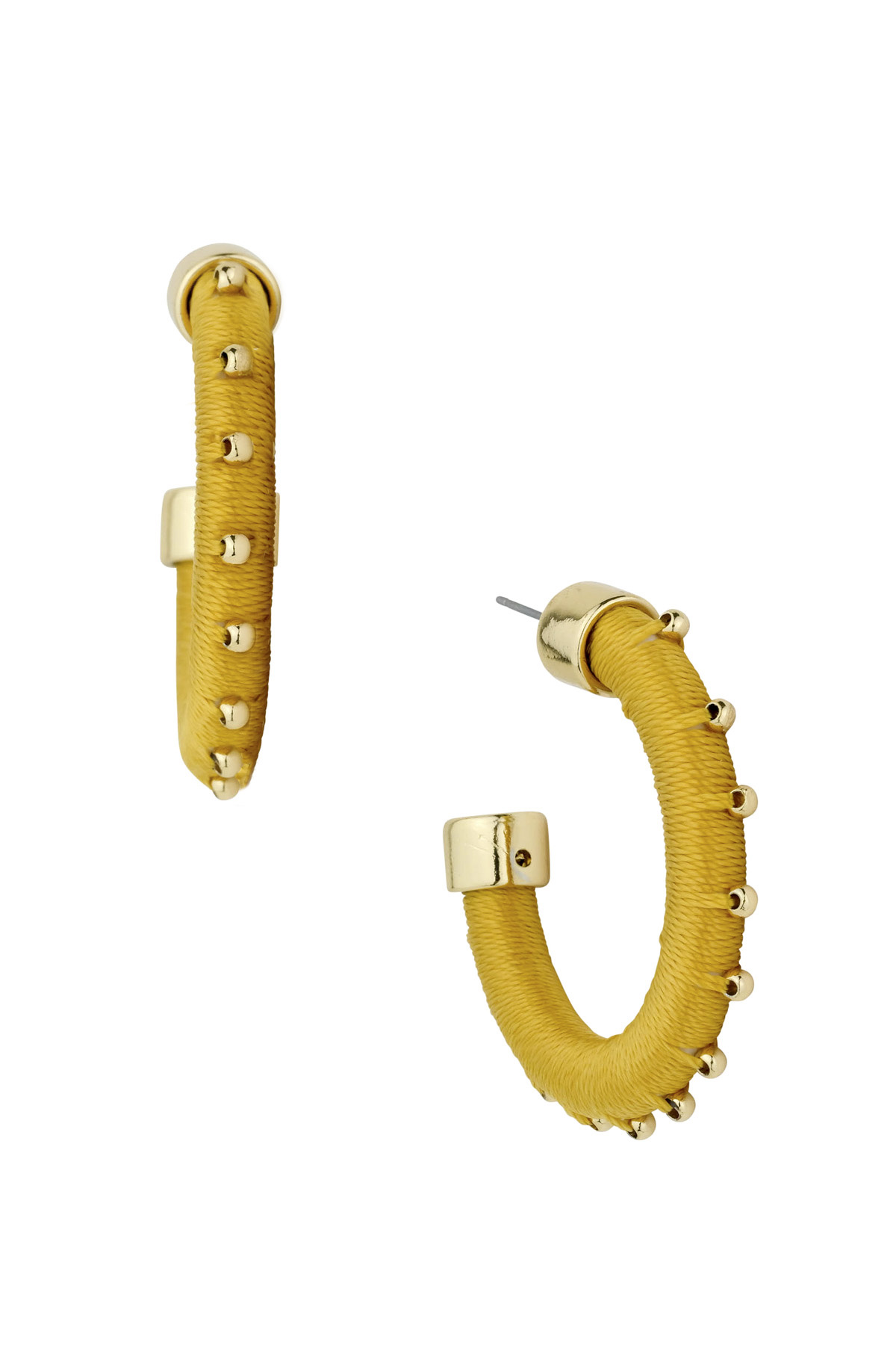 THREAD METAL 40MM HOOP EARRING